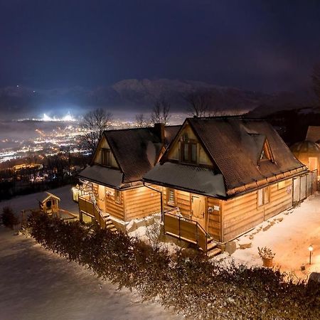 Domki Widokowe Wooden Luxury Chalet & Jacuzzi 자브 외부 사진