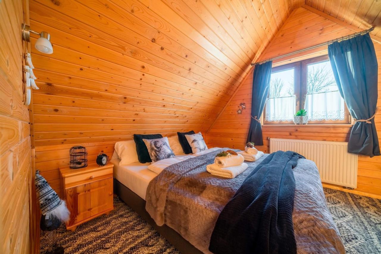 Domki Widokowe Wooden Luxury Chalet & Jacuzzi 자브 외부 사진