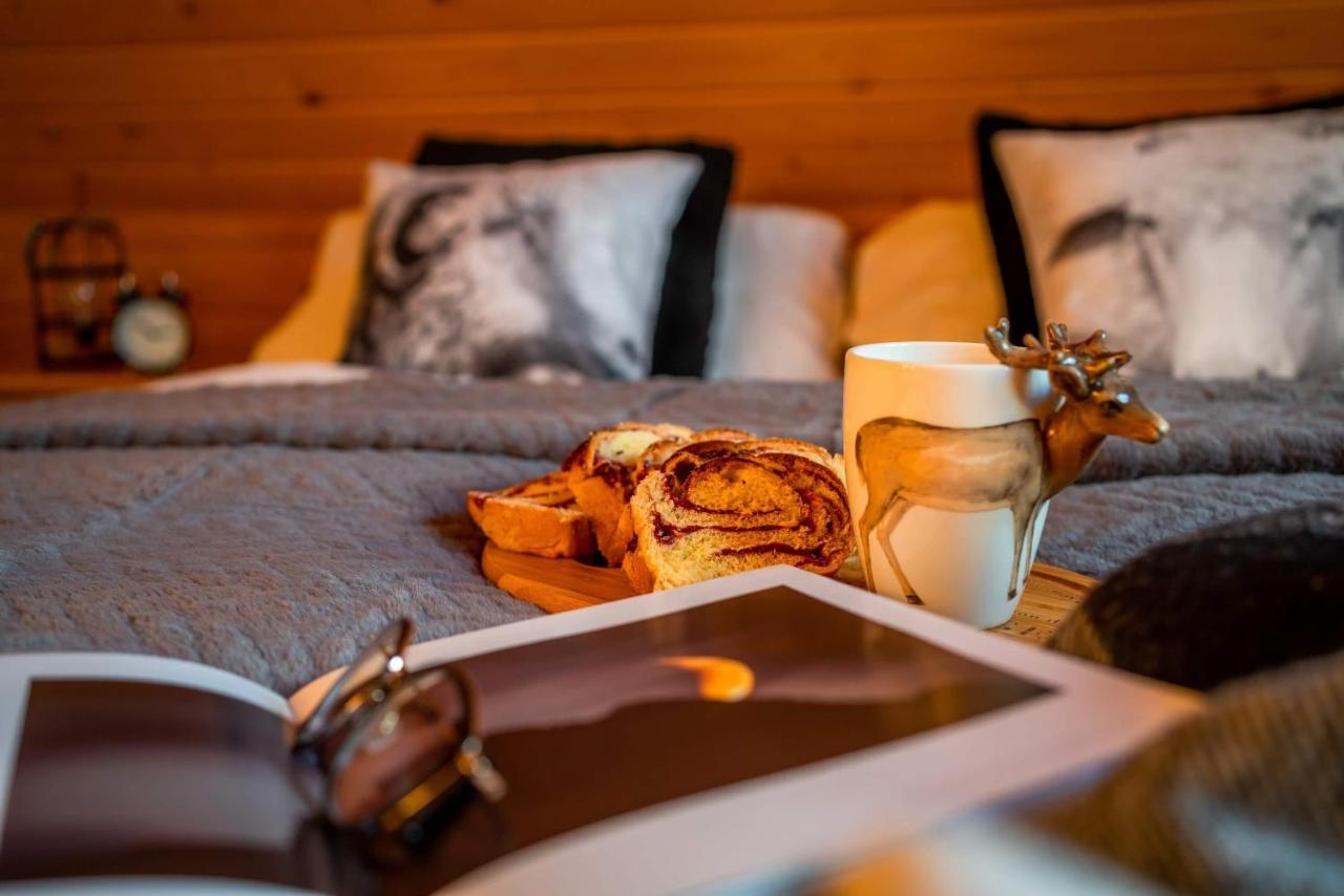 Domki Widokowe Wooden Luxury Chalet & Jacuzzi 자브 외부 사진