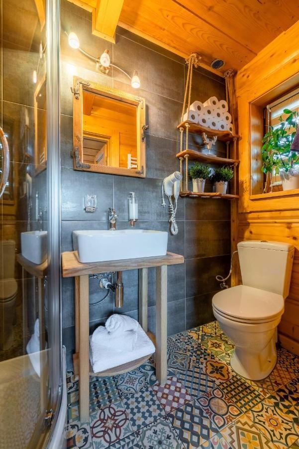 Domki Widokowe Wooden Luxury Chalet & Jacuzzi 자브 외부 사진