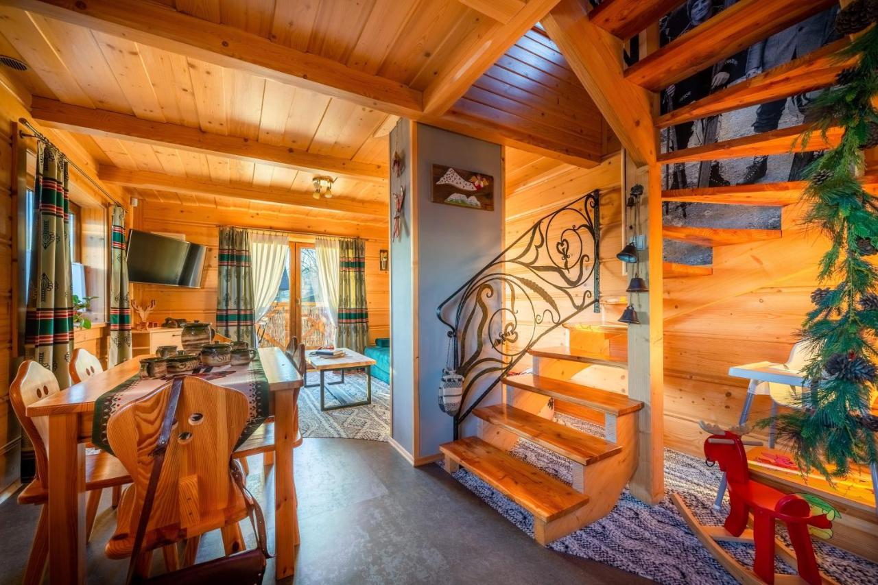 Domki Widokowe Wooden Luxury Chalet & Jacuzzi 자브 외부 사진