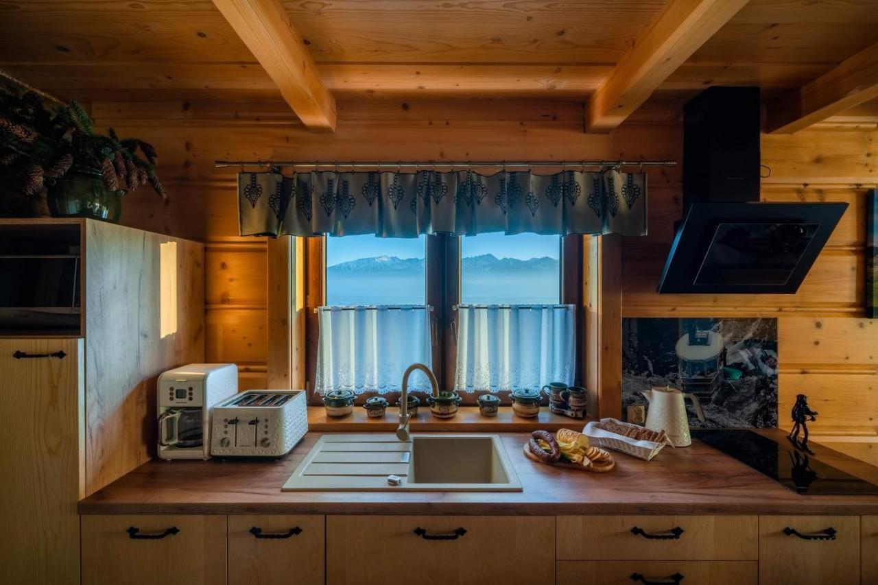 Domki Widokowe Wooden Luxury Chalet & Jacuzzi 자브 외부 사진