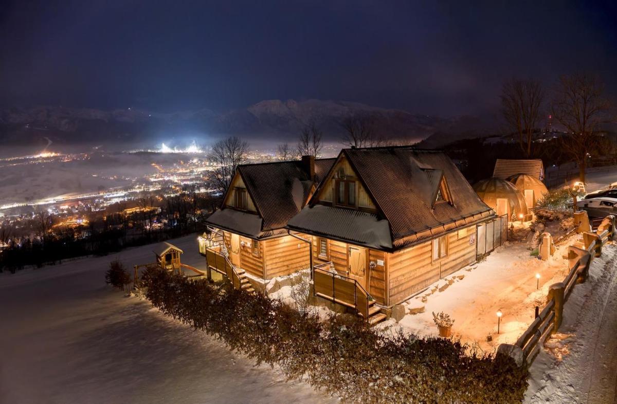 Domki Widokowe Wooden Luxury Chalet & Jacuzzi 자브 외부 사진
